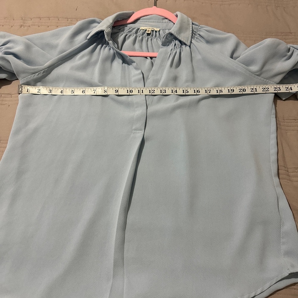 Max Studio Light Blue Button Down Shirt